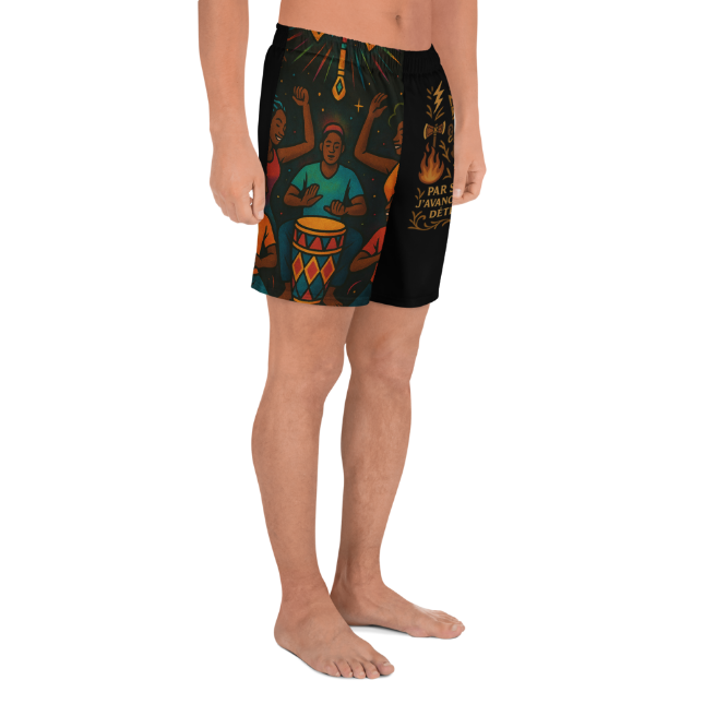 All-Over SHANGO Print Unisex Athletic Long Shorts