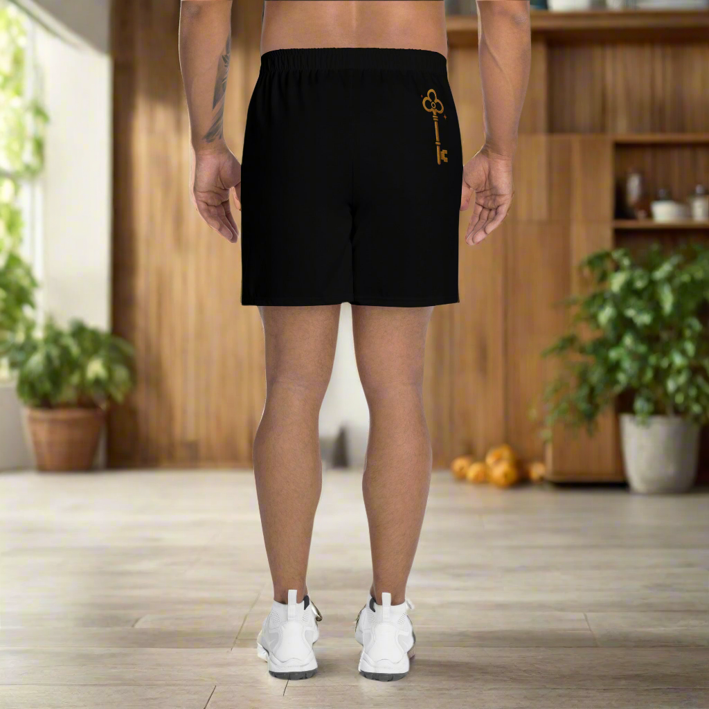All-Over ESHU Print Unisex Athletic Long Shorts