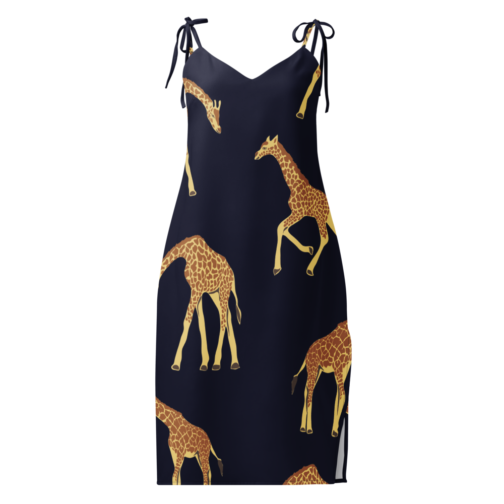 Tie-strap midi dress