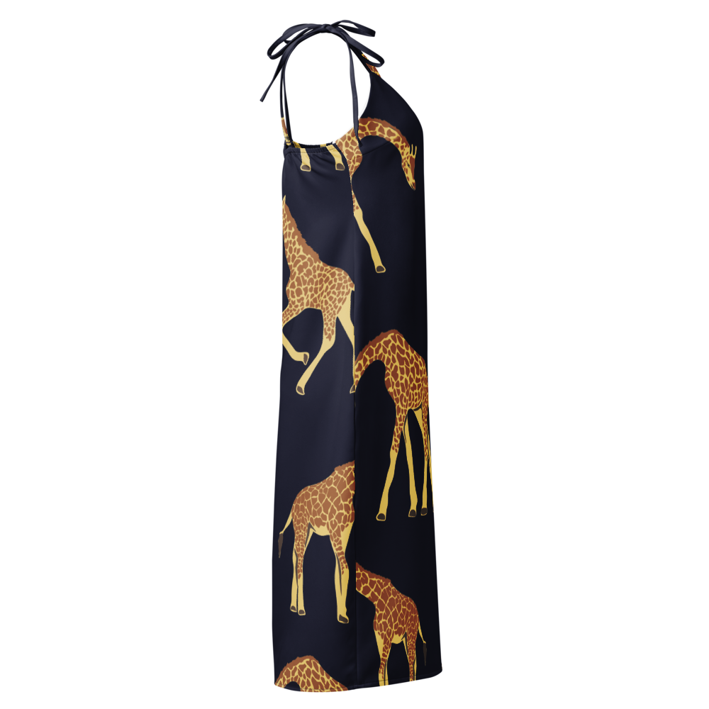 Tie-strap midi dress