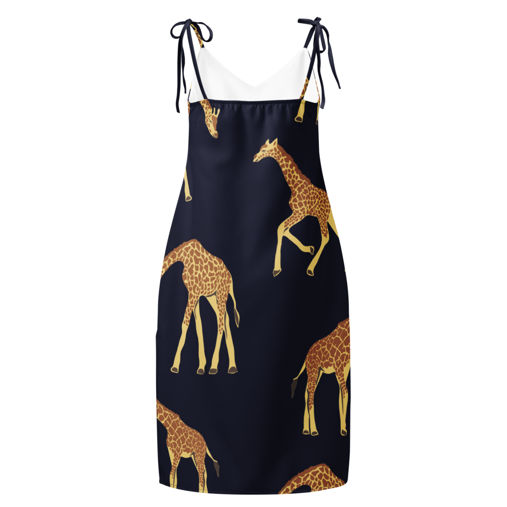 Tie-strap midi dress