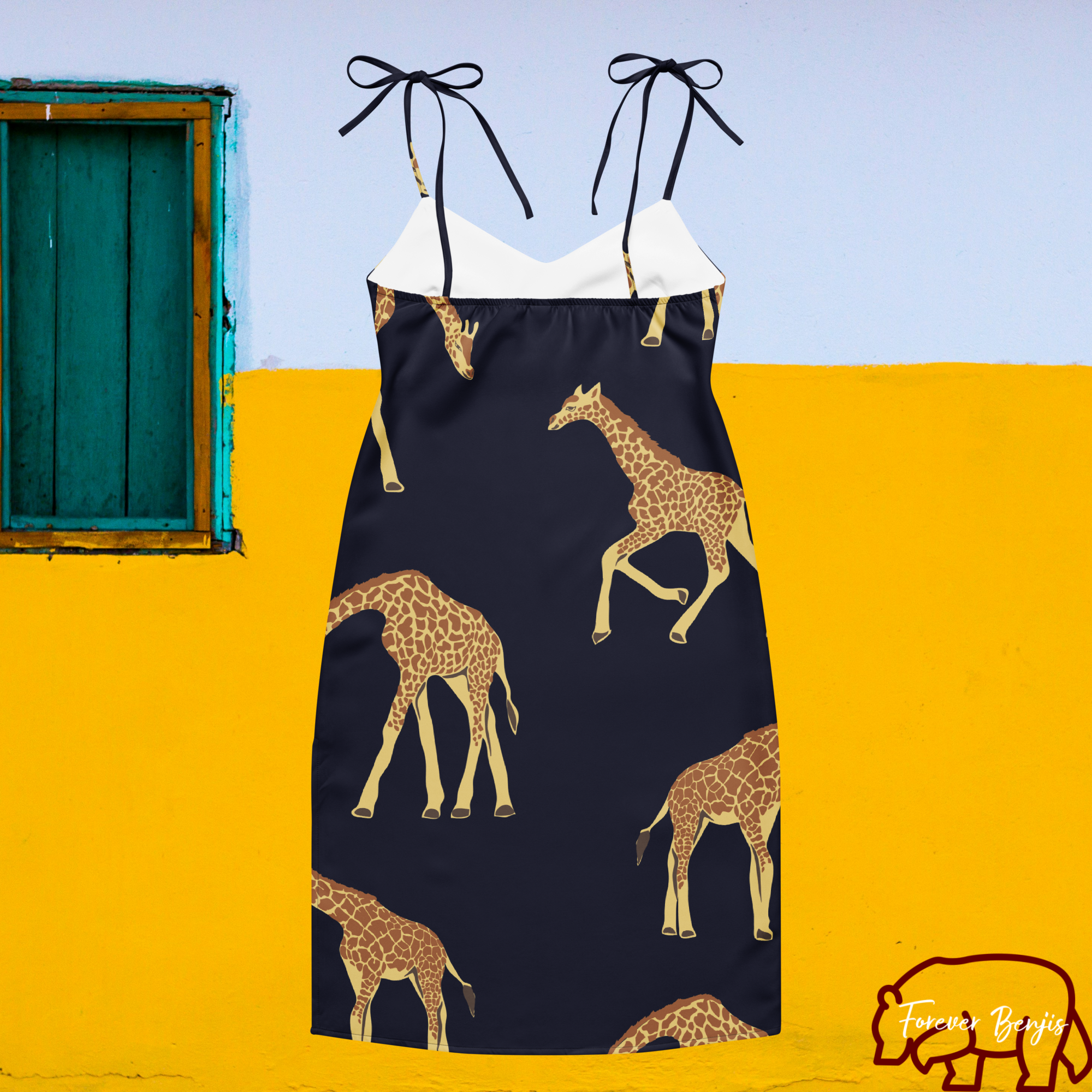 Tie-strap midi dress