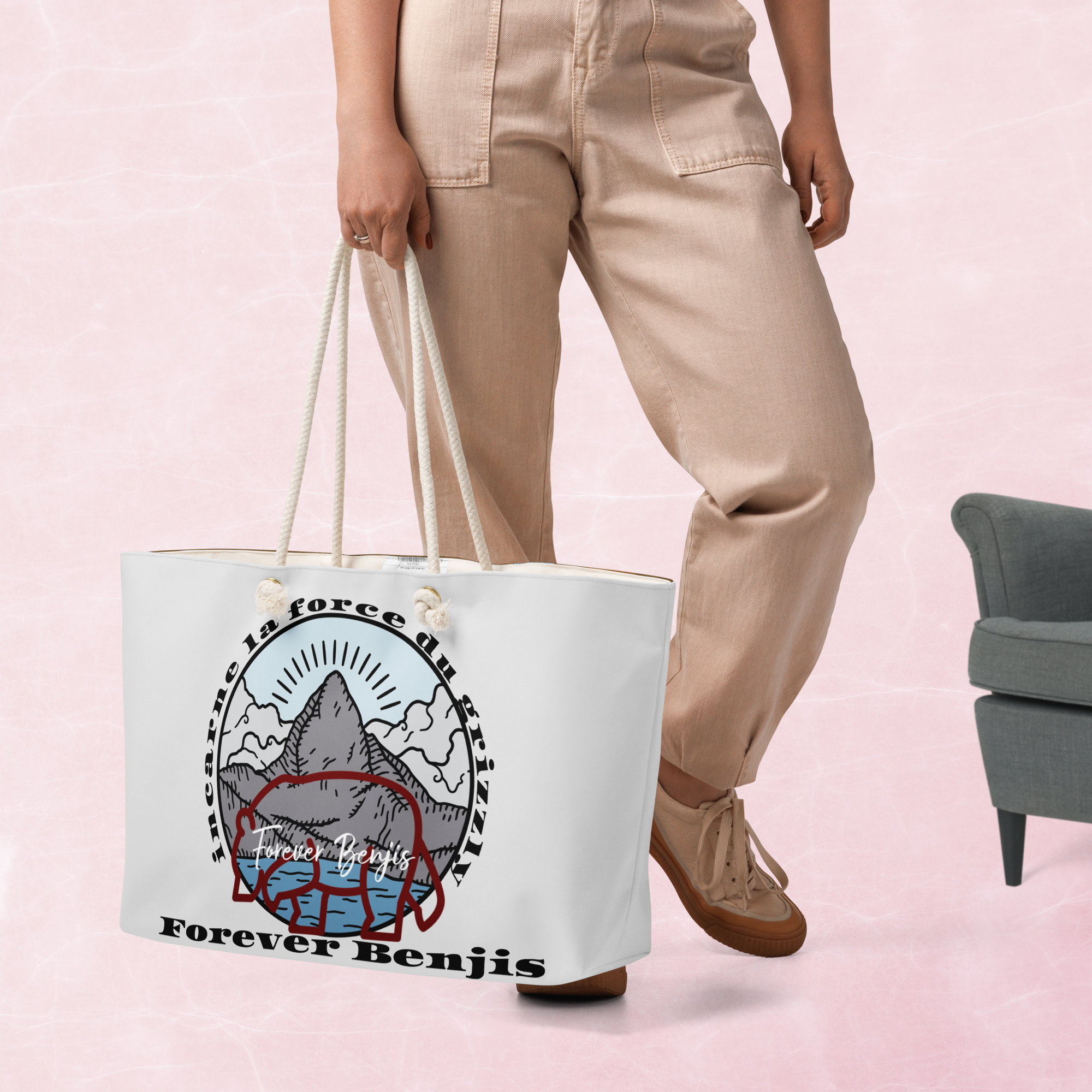 Oversized weekender bag