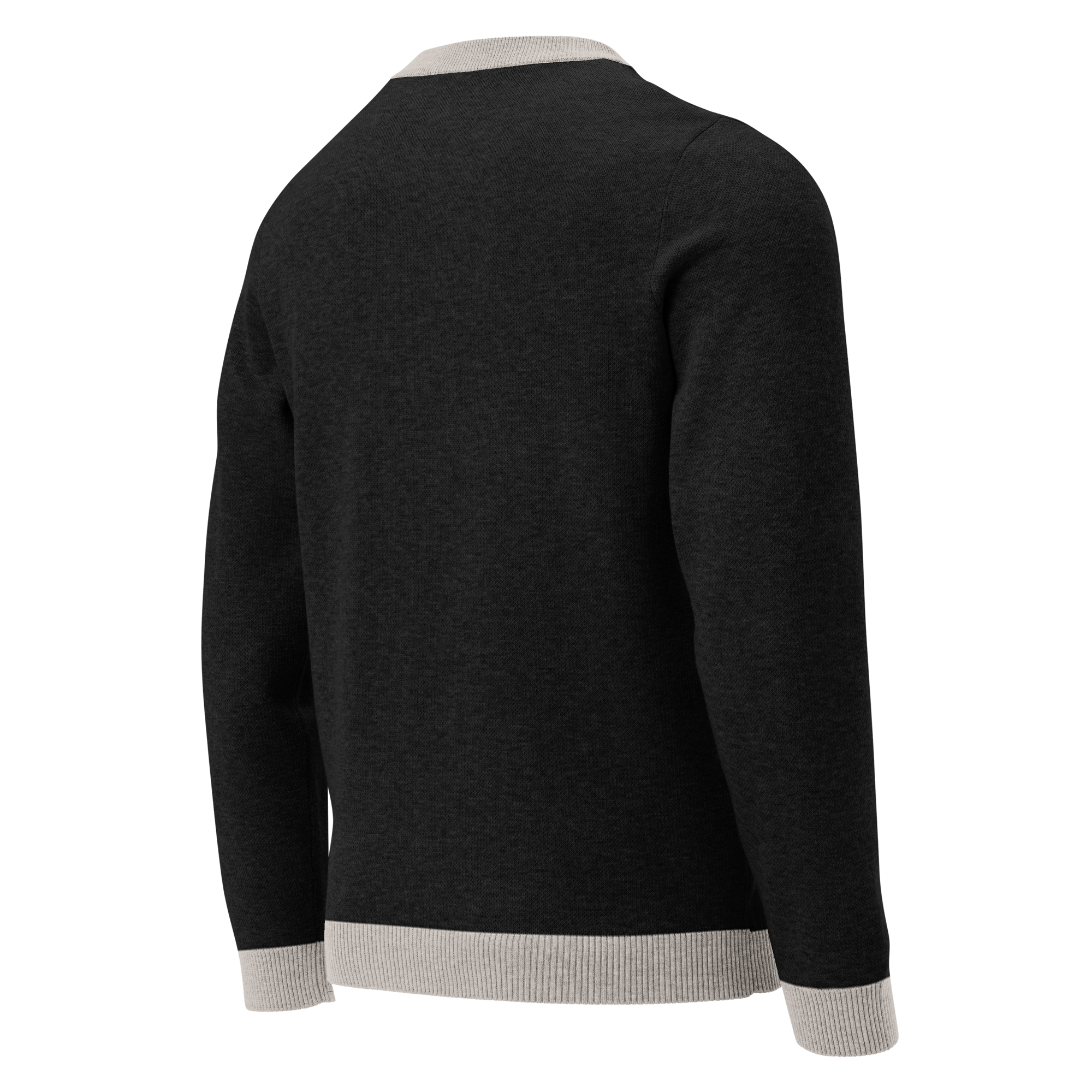 Knitted crew neck sweater