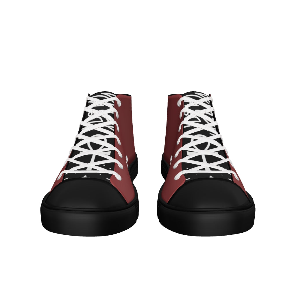 Women’s high top canvas shoes