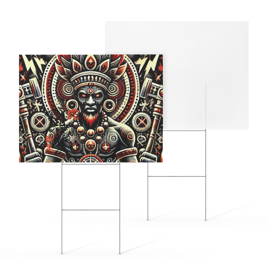 Yard sign SHANGO ORISHA THUNDER