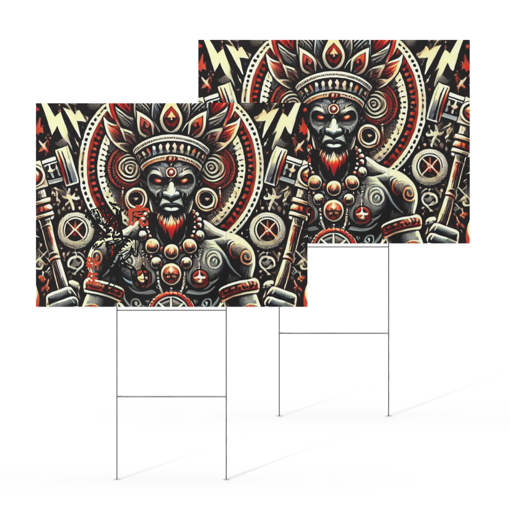 Yard sign SHANGO ORISHA THUNDER