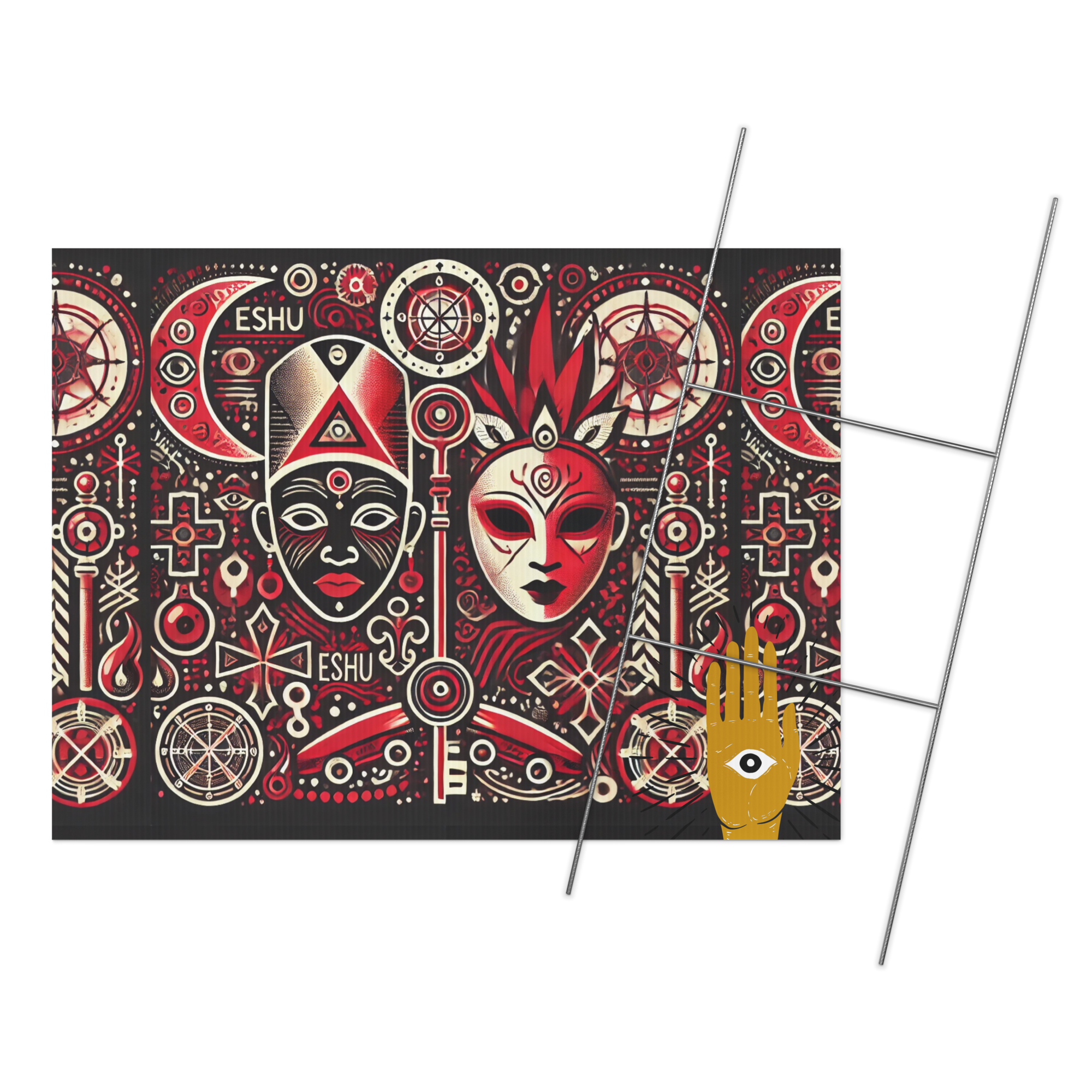 Yard sign ORISHA ESHU