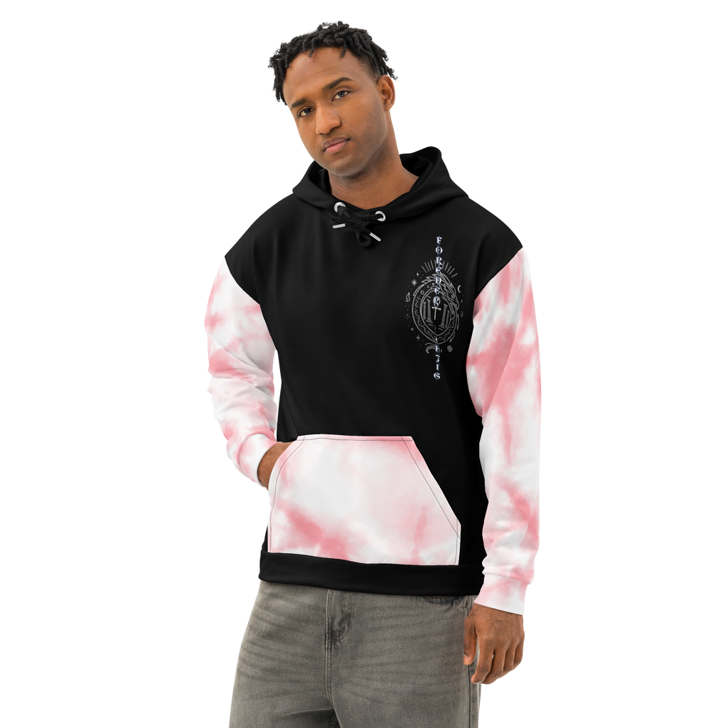 Unisex cotton hoodie ouroboros boho CADUCEUS HERMES