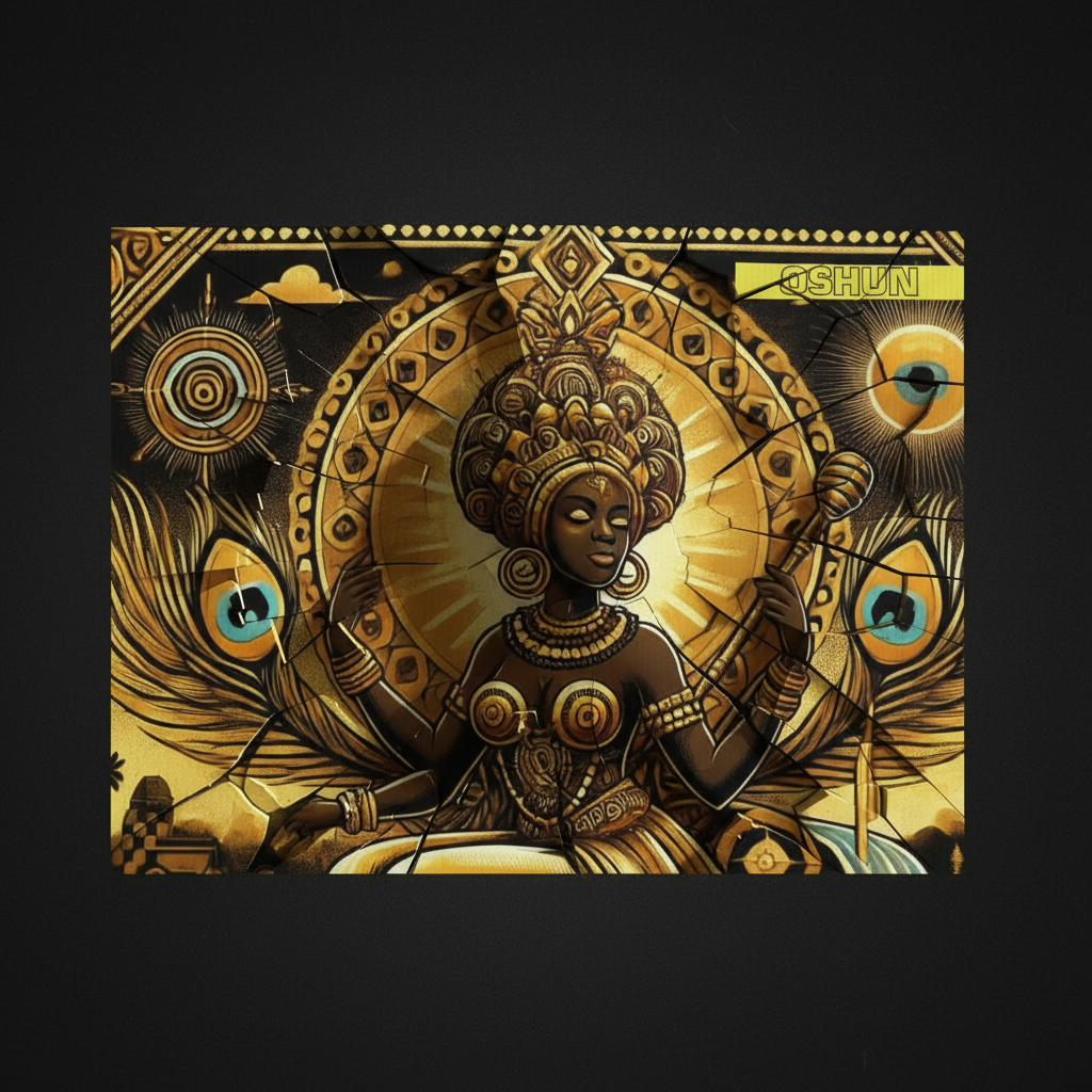 Yard sign ORISHA OSHUN BEAUTIFUL SUNSHINE