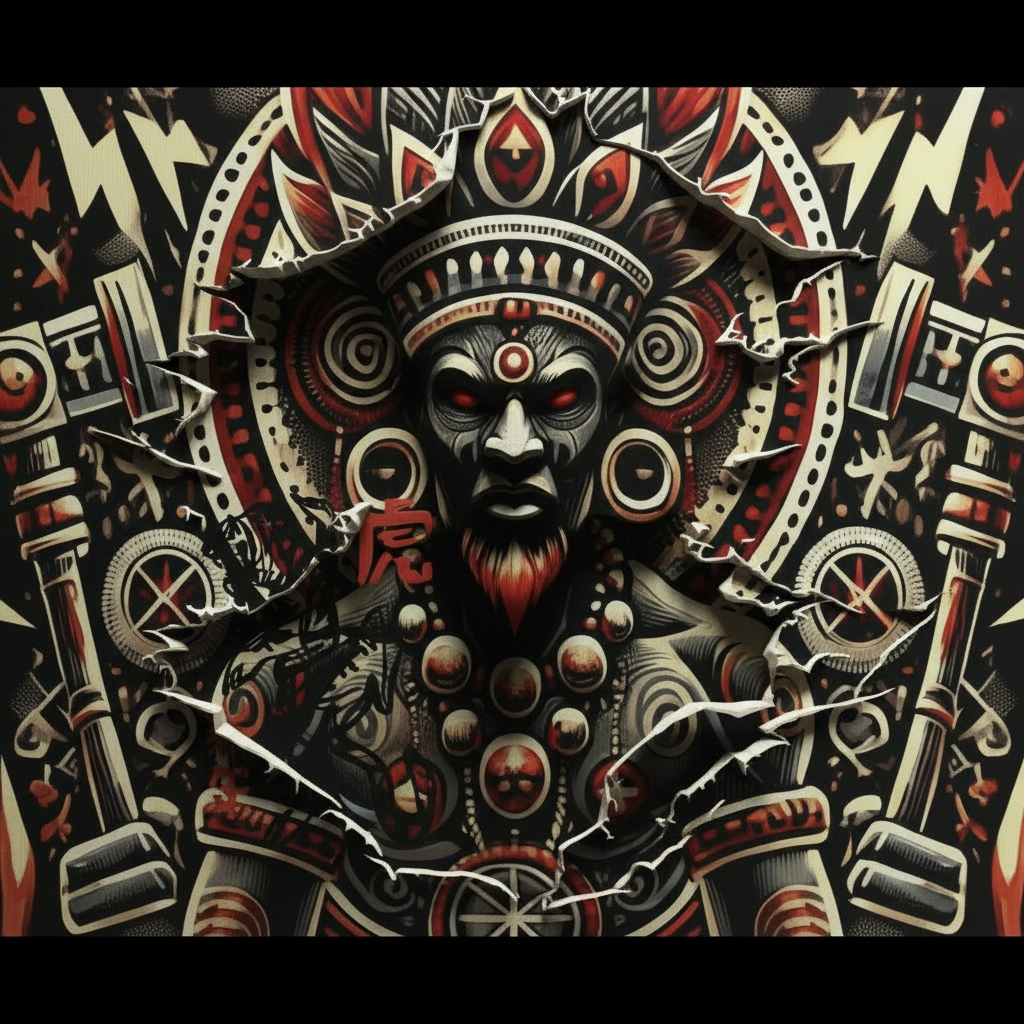 Yard sign SHANGO ORISHA THUNDER