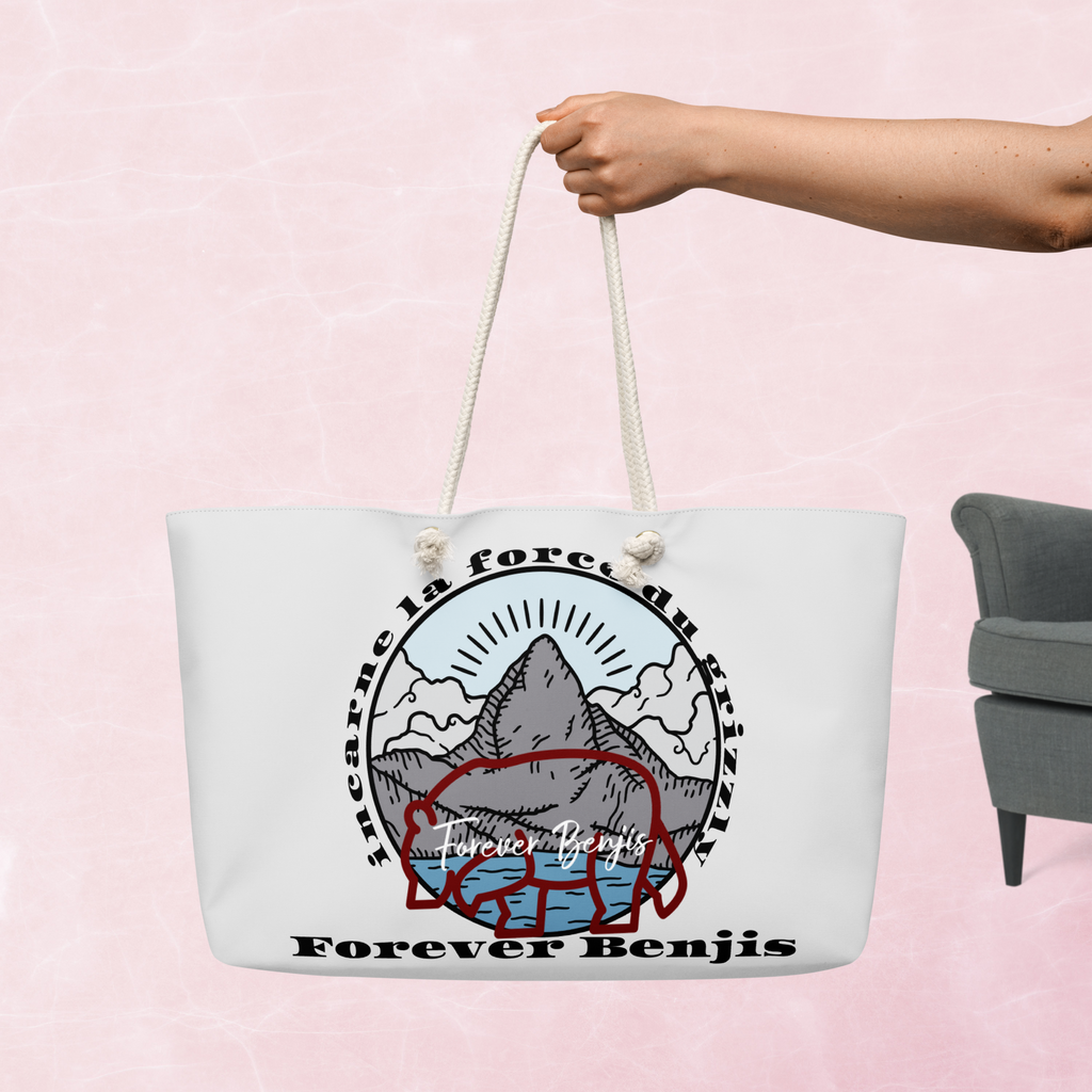 Oversized weekender bear bag