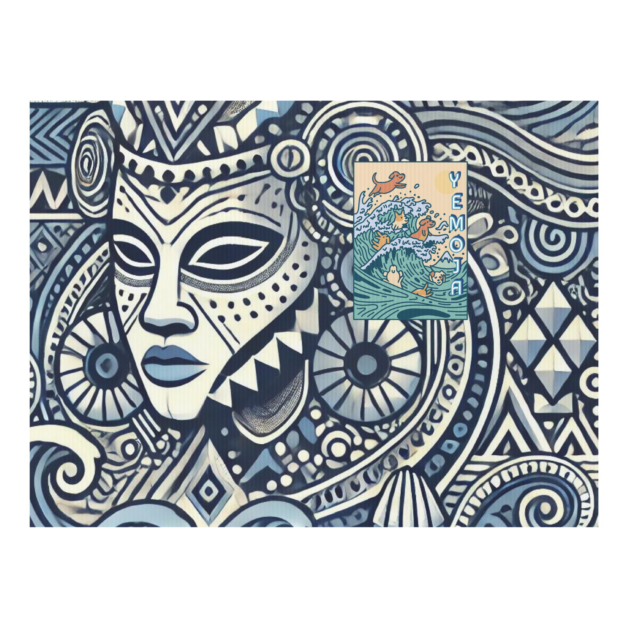 Yard sign ORISHA YEMOJA MOTHER THE WATER