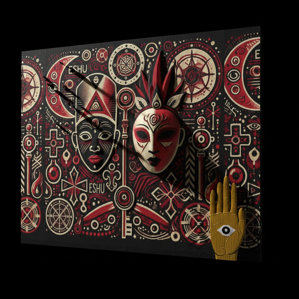 Yard sign ORISHA ESHU