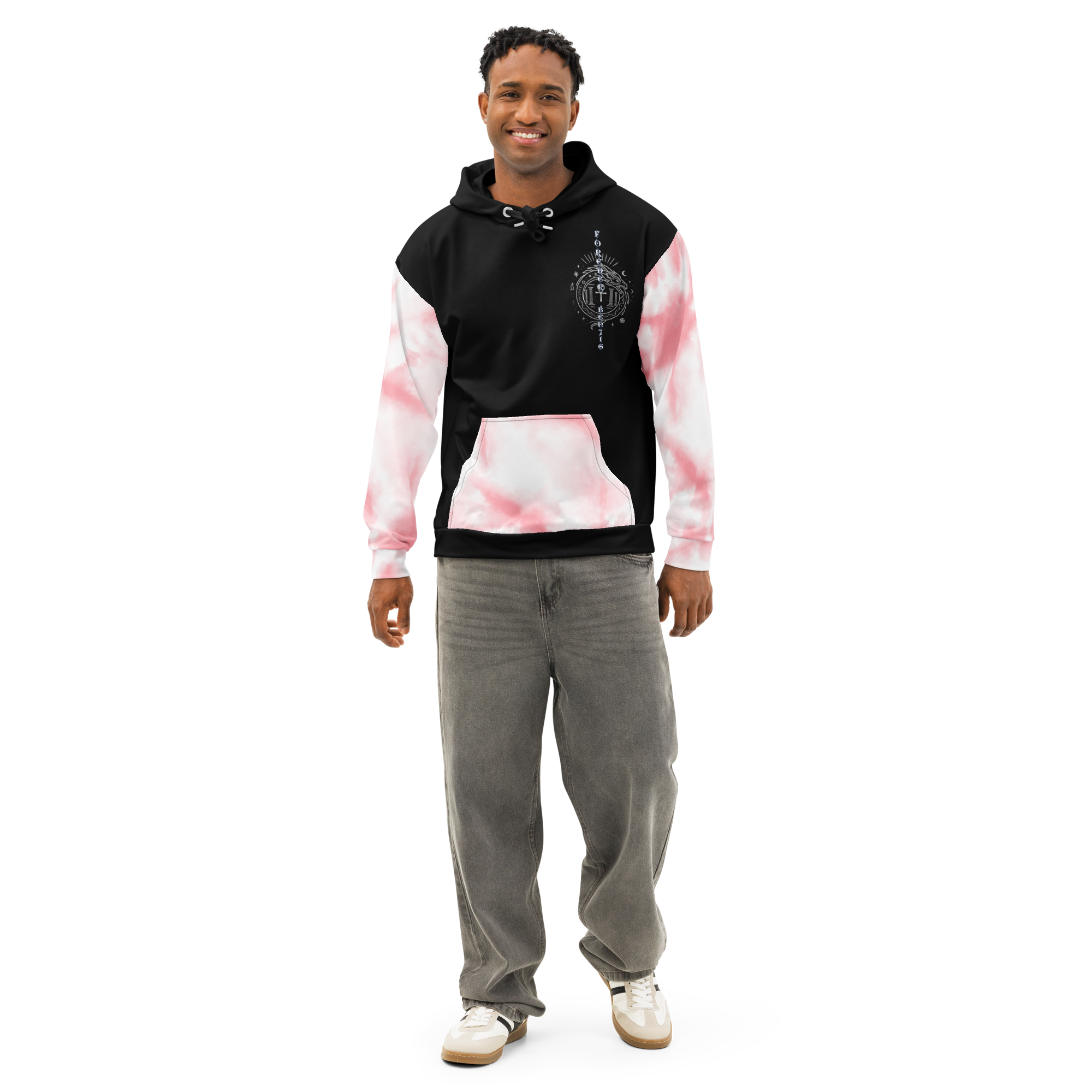 Unisex cotton hoodie ouroboros boho CADUCEUS HERMES