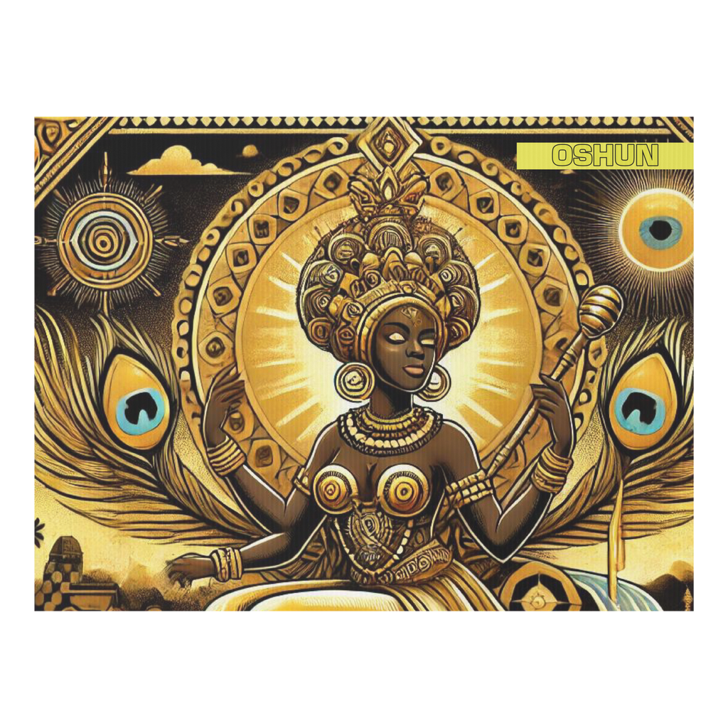 Yard sign ORISHA OSHUN BEAUTIFUL SUNSHINE