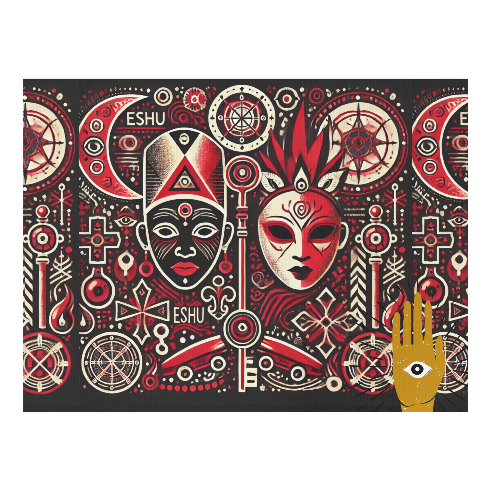 Yard sign ORISHA ESHU