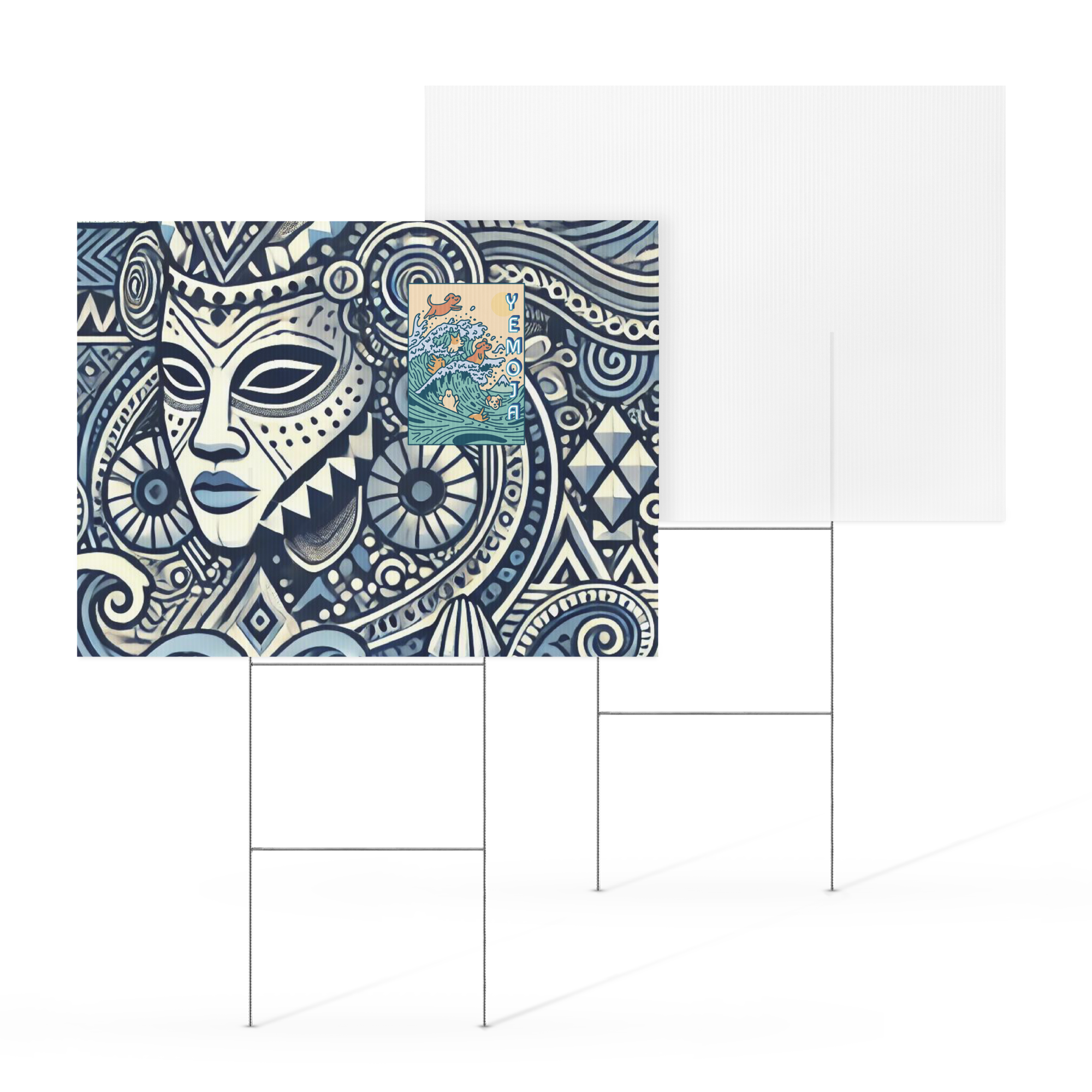 Yard sign ORISHA YEMOJA MOTHER THE WATER