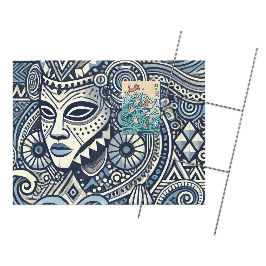 Yard sign ORISHA YEMOJA MOTHER THE WATER