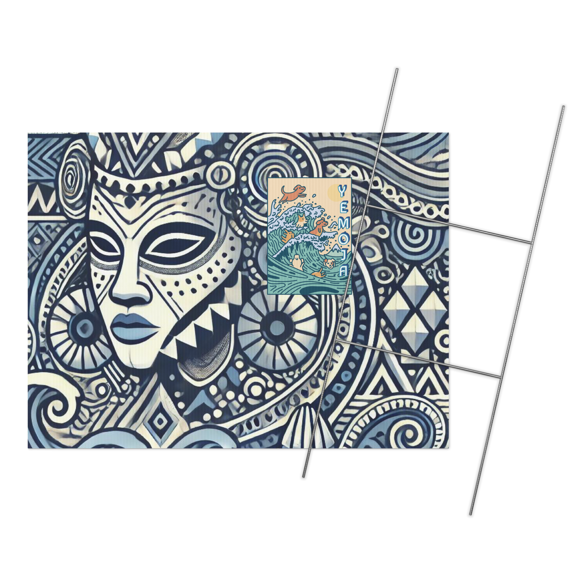 Yard sign ORISHA YEMOJA MOTHER THE WATER