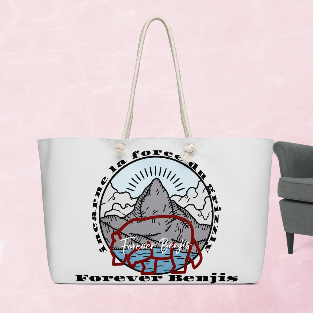 Oversized weekender bear bag