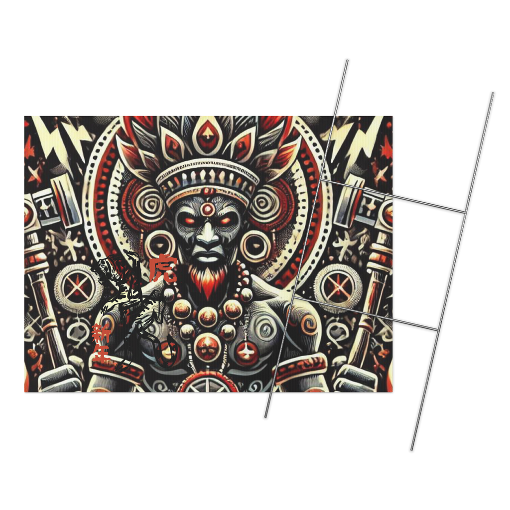 Yard sign SHANGO ORISHA THUNDER