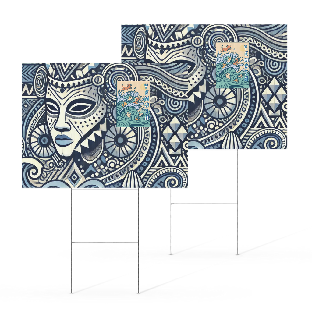 Yard sign ORISHA YEMOJA MOTHER THE WATER